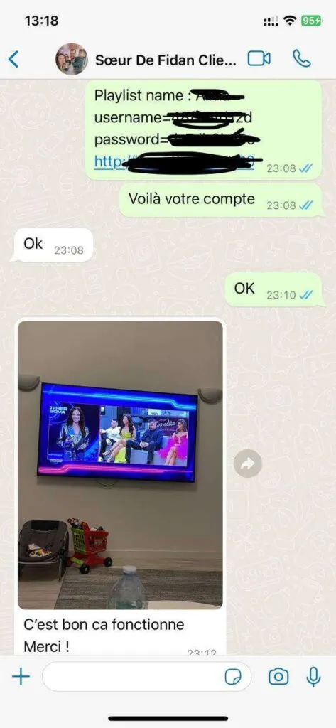 NigmaTV IPTV WhatsApp support screenshot 6